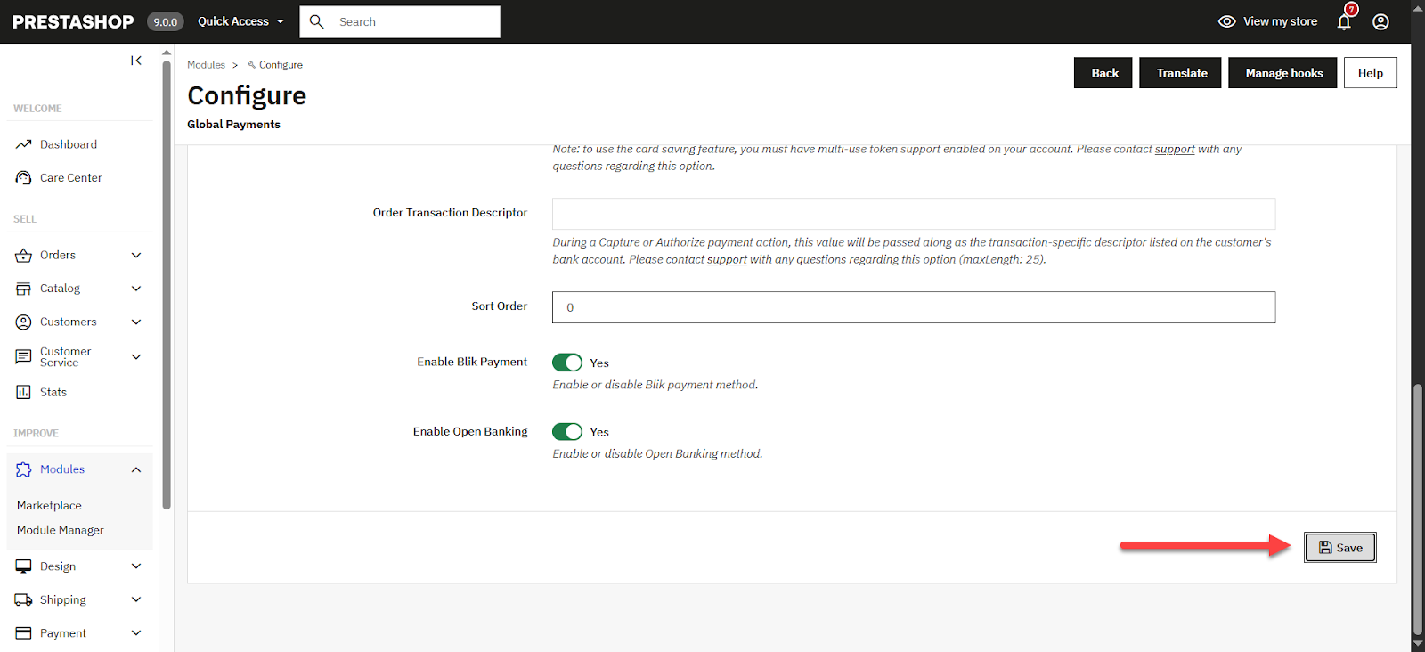 Configure